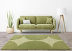 Asiatic canvas 01 reflect Green Living Room Wool Rug.