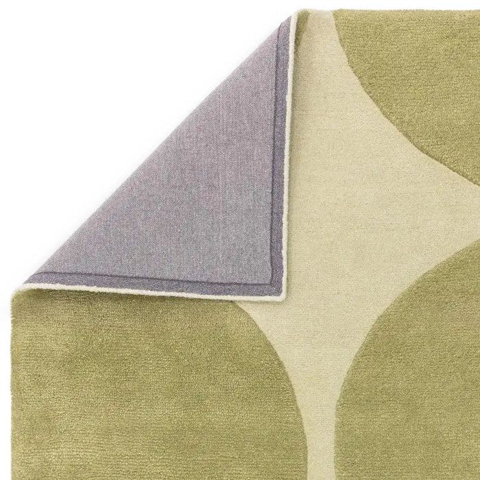 Asiatic canvas 01 reflect Green Living Room Wool Rug.