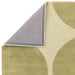 Asiatic canvas 01 reflect Green Living Room Wool Rug.