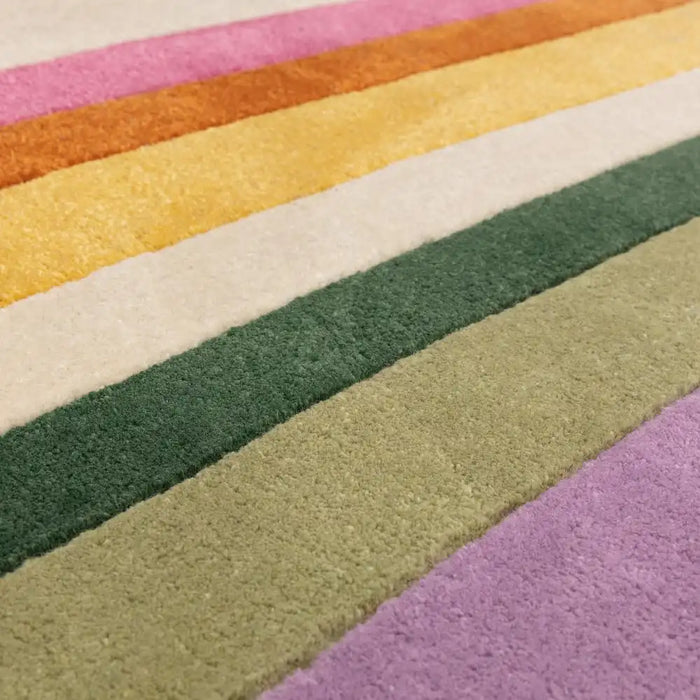 Asiatic romy 01 retro pink Multicoloured, Pink Living Room Geometric Rug.