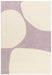 Asiatic canvas 02 pebble Ivory, Pink Living Room Wool Rug.