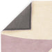 Asiatic canvas 02 pebble Ivory, Pink Living Room Wool Rug.