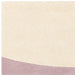 Asiatic canvas 02 pebble Ivory, Pink Living Room Wool Rug.