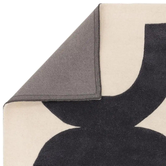 Asiatic canvas 03 balance Grey, Ivory Living Room Wool Rug.