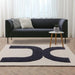 Asiatic canvas 03 balance Grey, Ivory Living Room Wool Rug.