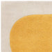 Asiatic canvas 04 sculpt Yellow, Ivory Living Room Wool Rug.