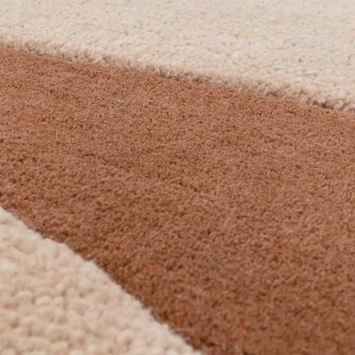 Asiatic canvas 05 collage Orange Living Room Wool Rug.