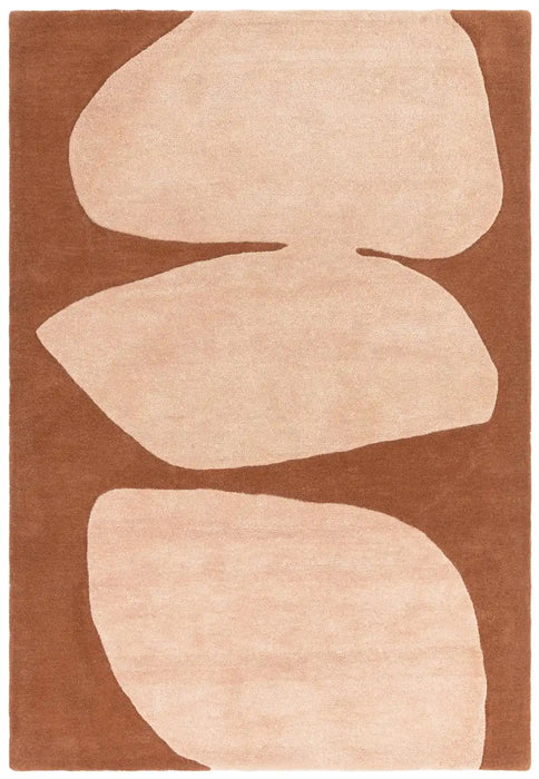 Asiatic canvas 05 collage Orange Living Room Wool Rug.