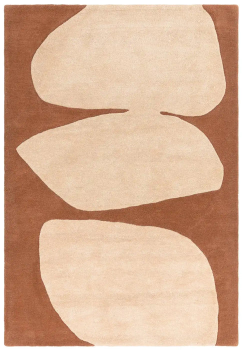 Asiatic canvas 05 collage Orange Living Room Wool Rug.