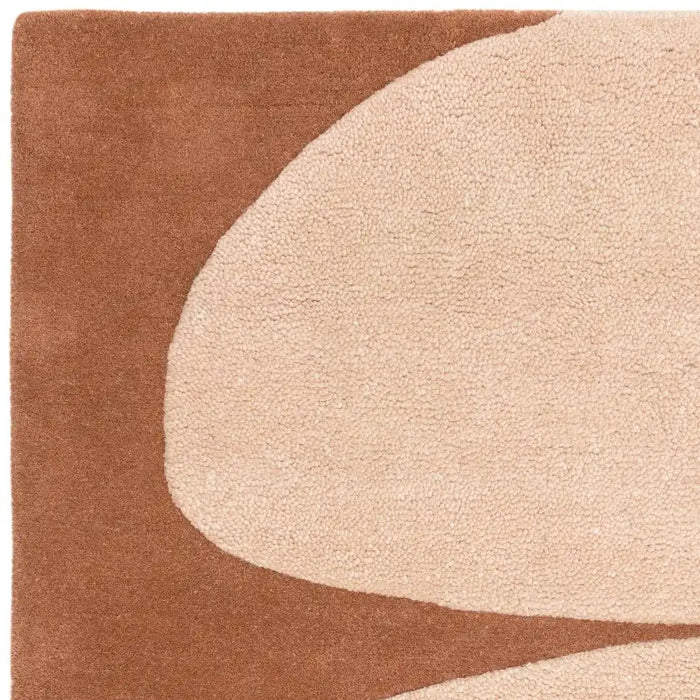 Asiatic canvas 05 collage Orange Living Room Wool Rug.