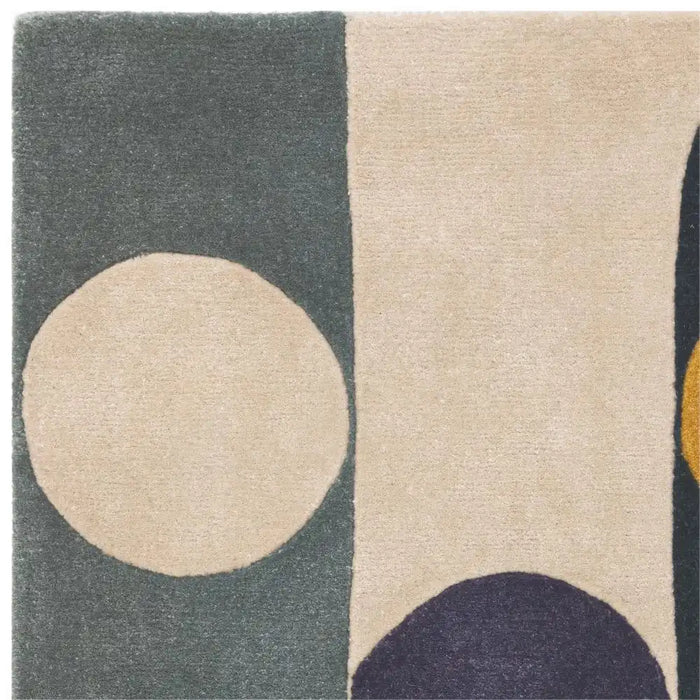 Asiatic romy 07 morse multi Multicoloured Living Room Geometric Rug.