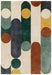 Asiatic romy 07 morse multi Multicoloured Living Room Geometric Rug.
