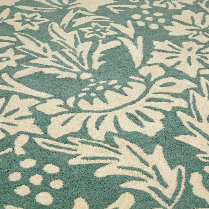 Origins origins heritage 1 soft teal Green, Teal Living Room Wool Rug.