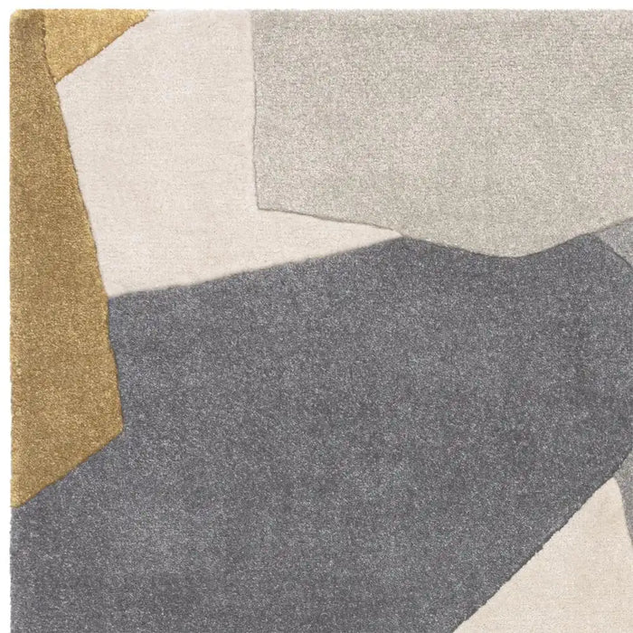 Asiatic romy 10 element ochre Grey, Yellow Living Room Geometric Rug.