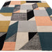 Asiatic matrix asiatic 100 memphis khaki Green, Multicoloured Living Room Wool Rug.
