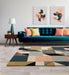 Asiatic matrix asiatic 100 memphis khaki Green, Multicoloured Living Room Wool Rug.