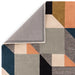 Asiatic matrix asiatic 100 memphis khaki Green, Multicoloured Living Room Wool Rug.