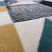 Asiatic matrix asiatic 100 memphis khaki Green, Multicoloured Living Room Wool Rug.
