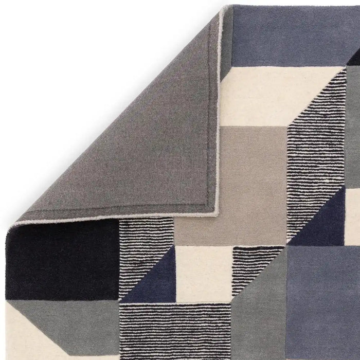 Asiatic matrix asiatic 101 memphis blue Blue Living Room Wool Rug.
