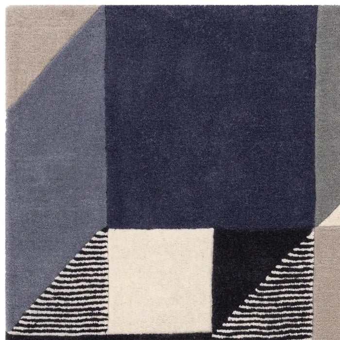Asiatic matrix asiatic 101 memphis blue Blue Living Room Wool Rug.
