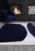 Asiatic matrix asiatic 102 signature indigo Blue, Navy Living Room Wool Rug.