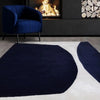 Asiatic matrix asiatic 102 signature indigo Blue, Navy Living Room Wool Rug.