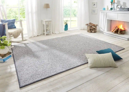 BT Carpet wolly 102840 grey Grey Living Room Geometric Rug.