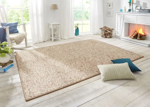 BT Carpet wolly 102842 beige brown Beige Living Room Geometric Rug.