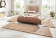BT Carpet wolly 102842 beige brown Beige Living Room Geometric Rug.