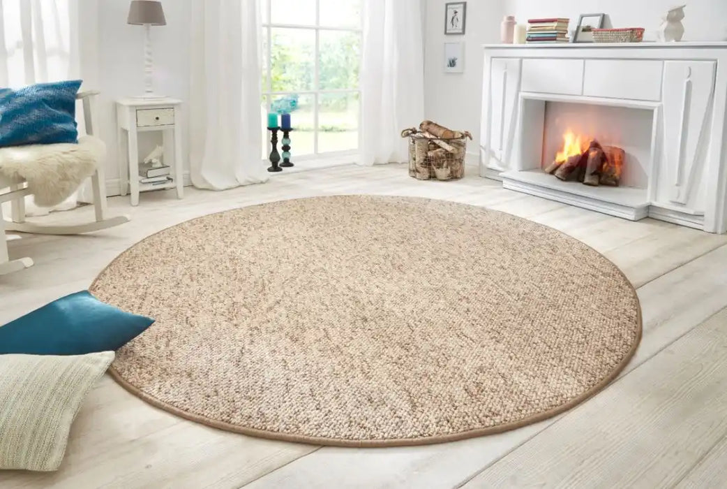 BT Carpet wolly 102842 beige brown Beige Living Room Geometric Rug.