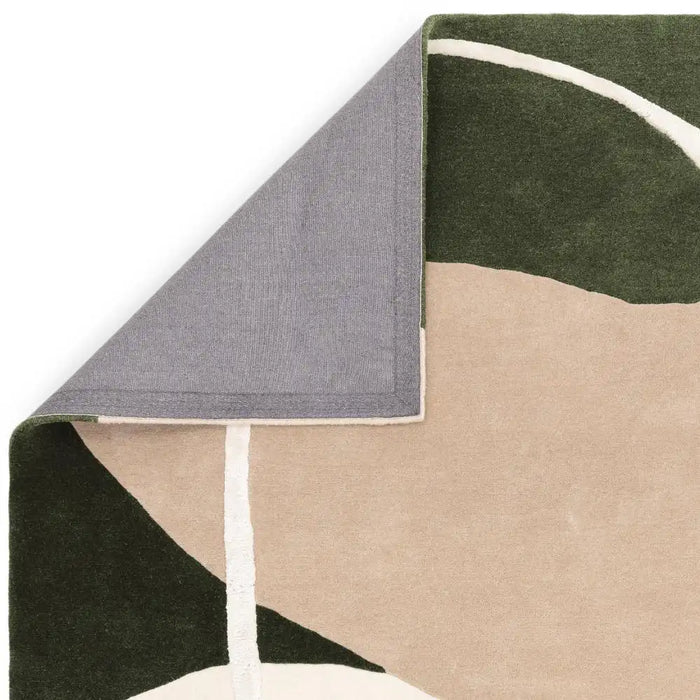 Asiatic matrix asiatic 103 signature moss Green, Multicoloured Living Room Wool Rug.