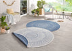 NorthRugs twin reversible circles indoor outdoor 103111 green cream Green, Cream Living Room  Rug.