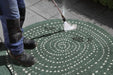 NorthRugs twin reversible circles indoor outdoor 103111 green cream Green, Cream Living Room  Rug.