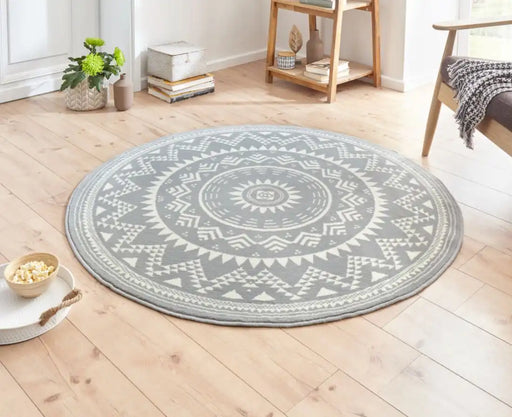 Hanse Home celebration 103444 grey Grey Living Room Geometric Rug.