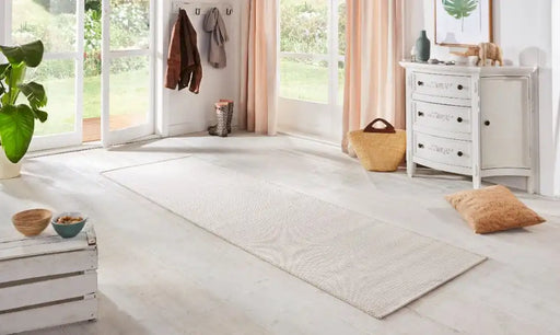 BT Carpet nature runners 103531 cream white Ivory, Cream Outdoor  Washable Rug.