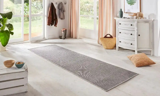BT Carpet nature runners 103533 silver grey Grey Outdoor  Washable Rug.