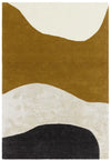 Asiatic matrix asiatic 104 signature ochre Yellow, Ivory, Multicoloured Living Room Wool Rug.