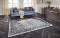 Elle Decoration imagination 104203 sapphire blue Blue Living Room  Rug.