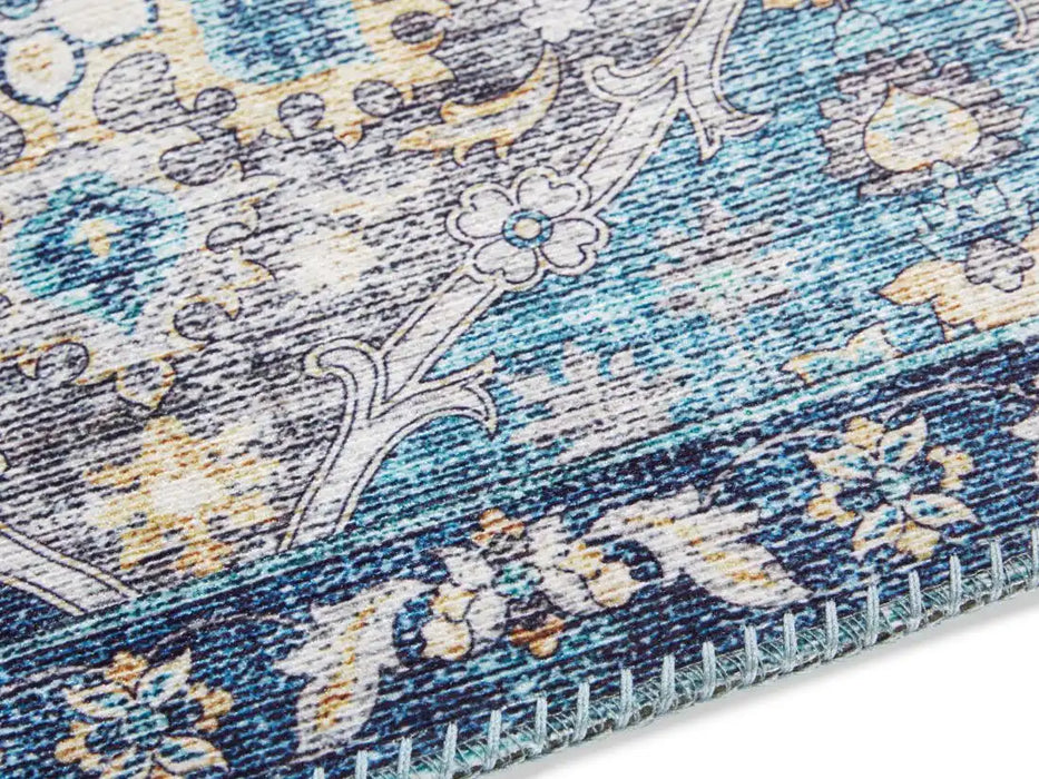 Elle Decoration imagination 104205 denim blue Blue Living Room  Rug.