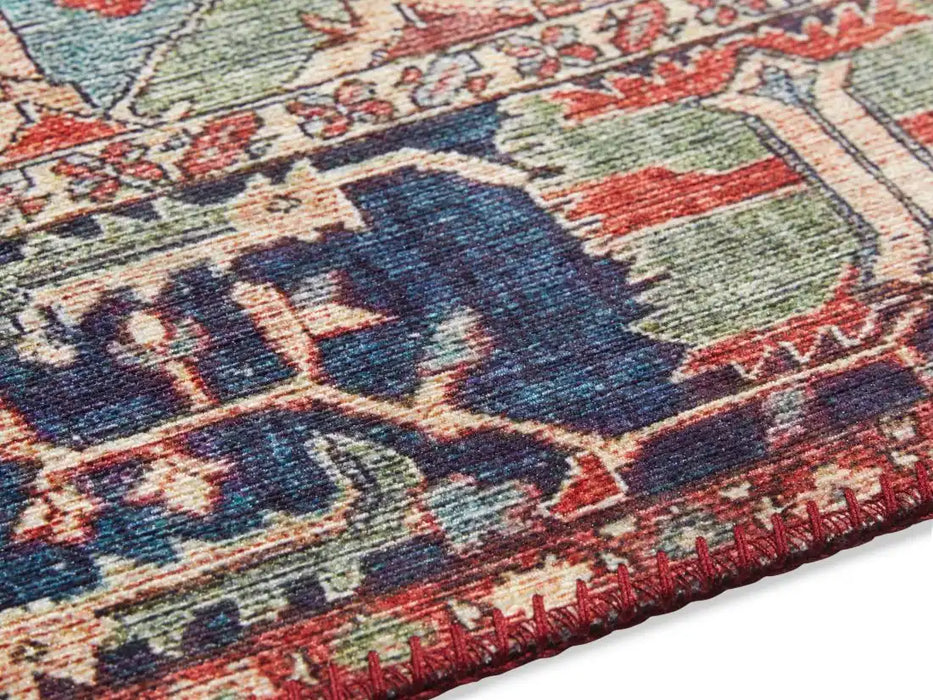 Elle Decoration imagination 104207 oriental red Multicoloured, Red Living Room  Rug.