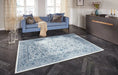 Elle Decoration imagination 104219 sapphire blue Blue Living Room  Rug.