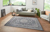Lucy Lauren 2 sam 104221 anthracite silver Grey, Black Living Room  Rug.