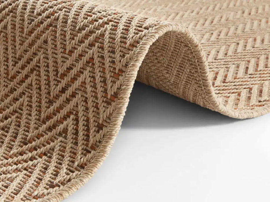 BT Carpet nature runners 104267 beige terra Beige, Orange Outdoor  Washable Rug.