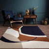 Asiatic matrix asiatic 105 signature rust Multicoloured, Orange Living Room Wool Rug.