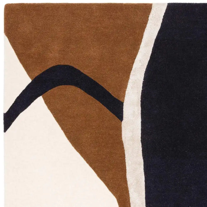 Asiatic matrix asiatic 105 signature rust Multicoloured, Orange Living Room Wool Rug.