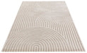 Elle Decoration new york hans 105084 cream beige Beige, Ivory, Cream Living Room Geometric Rug.
