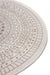 NorthRugs twin reversible circles indoor outdoor 105475 linen Ivory Living Room  Rug.