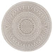 NorthRugs twin reversible circles indoor outdoor 105475 linen Ivory Living Room  Rug.