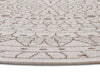 NorthRugs twin reversible circles indoor outdoor 105475 linen Ivory Living Room  Rug.