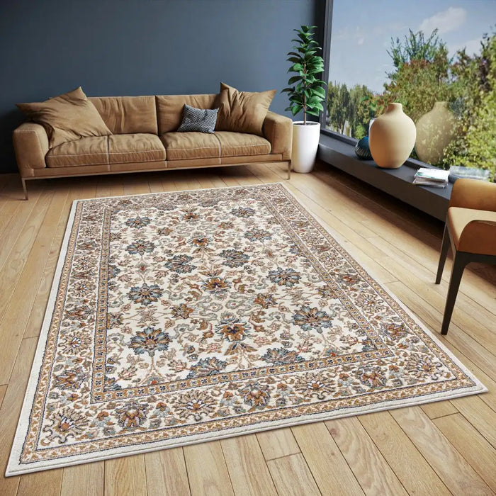 Washed Cream Rug Luxor 105636 Cream Rugs - Buy 105636 Cream Rugs Online from Rugs Direct ...